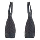 GUCCI Tote Bag 002 1119 GG canvas, leather Black black Tote Bag Shoulder Bag Women Used Authentic