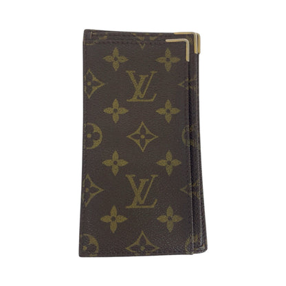 LOUIS VUITTON Long Wallet Purse PVC Brown Long Wallet Purse Check Case Monogram Stock IPO Commemorative Check Case OFFER PAR Women Used Authentic