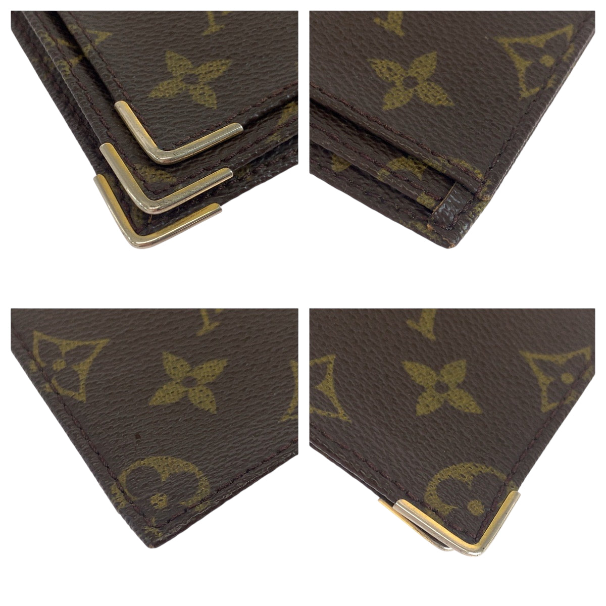 LOUIS VUITTON Long Wallet Purse PVC Brown Long Wallet Purse Check Case Monogram Stock IPO Commemorative Check Case OFFER PAR Women Used Authentic