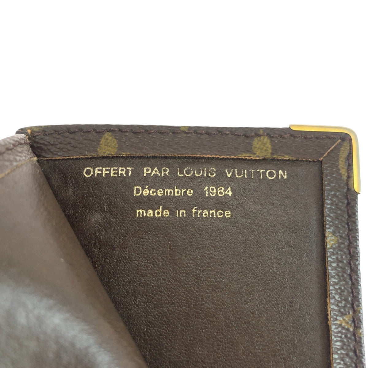 LOUIS VUITTON Long Wallet Purse PVC Brown Long Wallet Purse Check Case Monogram Stock IPO Commemorative Check Case OFFER PAR Women Used Authentic
