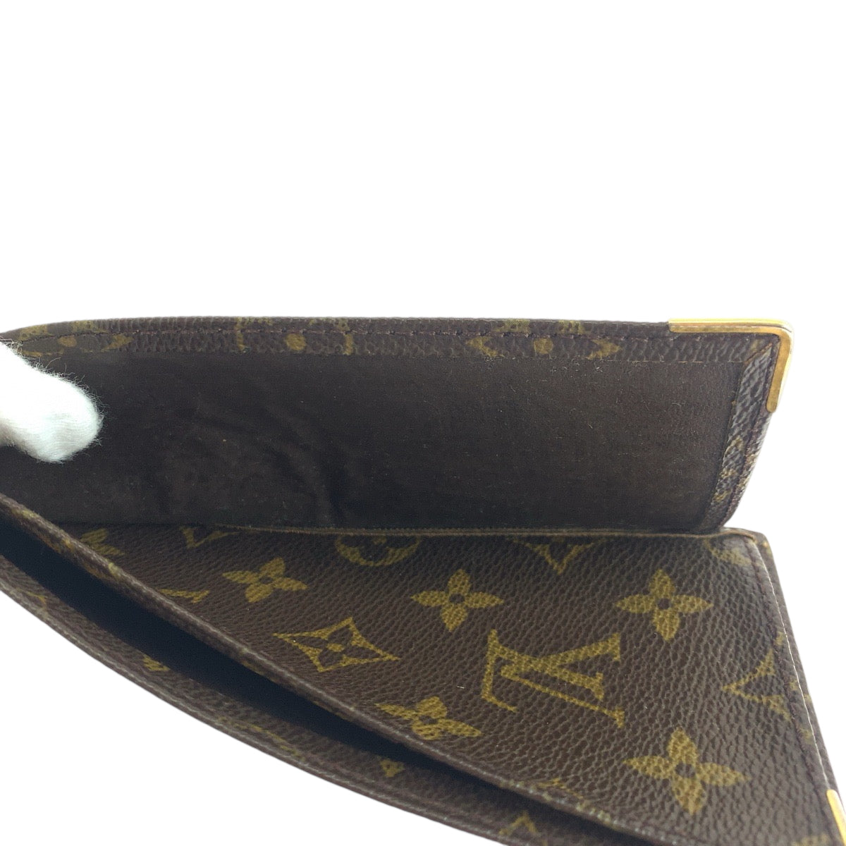 LOUIS VUITTON Long Wallet Purse PVC Brown Long Wallet Purse Check Case Monogram Stock IPO Commemorative Check Case OFFER PAR Women Used Authentic