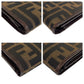FENDI Tri-fold wallet 07-15829/0-012 canvas Brown Silver Metal Folding Wallet Compact Wallet Zucca Women Used Authentic