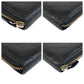 GUCCI Long Wallet Purse 112724 leather Black GoldMetal Long Wallet Purse Guccisima Women Used Authentic
