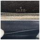 GUCCI Long Wallet Purse 112724 leather Black GoldMetal Long Wallet Purse Guccisima Women Used Authentic