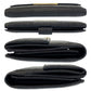 GUCCI Long Wallet Purse 112715 leather Black GoldMetal Long Wallet Purse Guccisima Women Used Authentic