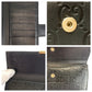 GUCCI Long Wallet Purse 112715 leather Black GoldMetal Long Wallet Purse Guccisima Women Used Authentic