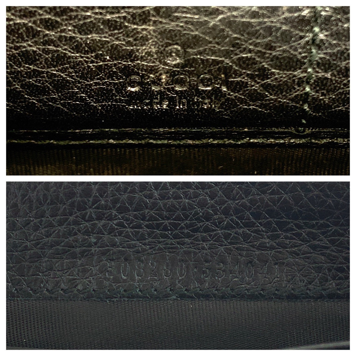 GUCCI Long Wallet Purse 308280 leather black Soho Interlocking
