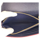 LOUIS VUITTON Long Wallet Purse M62125 leather Navy Gold Metal Long Wallet Purse Monogram Unplant Portefeuille Sarah Women Used Authentic