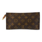LOUIS VUITTON Pouch M51970 PVC Brown Gold Metal Pouch pouch Monogram Pochette Compact Tool Women Used Authentic