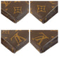 LOUIS VUITTON Pouch M51970 PVC Brown Gold Metal Pouch pouch Monogram Pochette Compact Tool Women Used Authentic