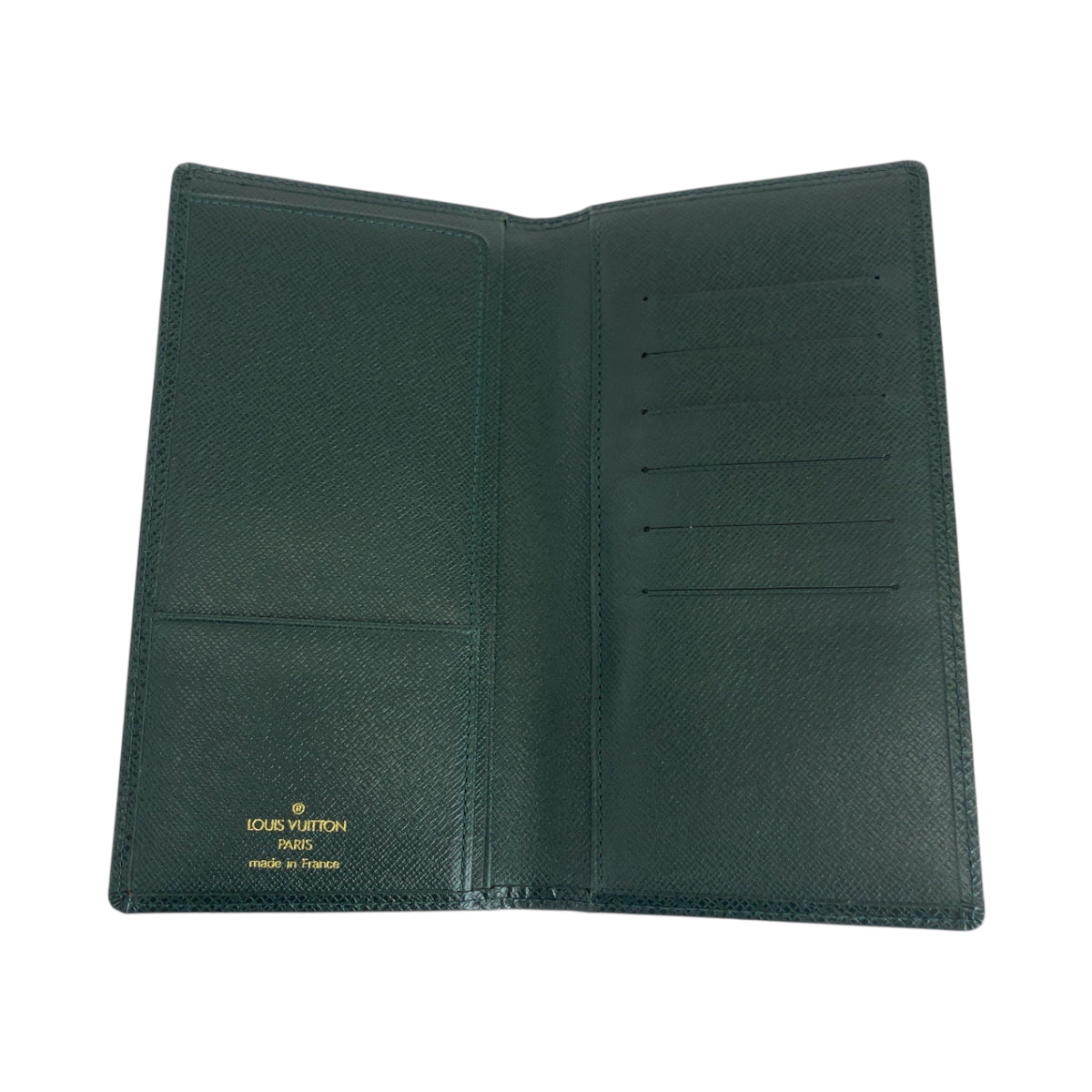 LOUIS VUITTON Long Wallet Purse M30404  Taiga Episea Green Long Wallet Purse Taiga Porto 14 Cult Credit mens Used Authentic