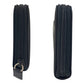 PRADA Long Wallet Purse Nylon Black SilverMetal Long Wallet Purse Test Triangle With logo Women Used Authentic