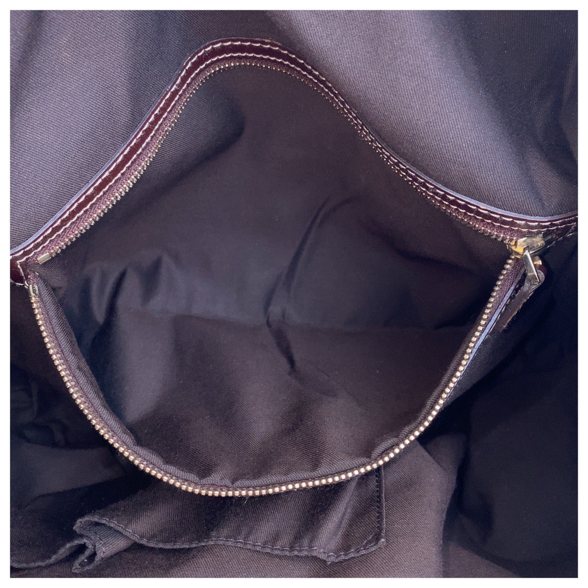 GUCCI Handbag 189892 GG canvas Beige Brown Gold Metal
