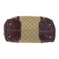 GUCCI Handbag 189892 GG canvas Beige Brown Gold Metal