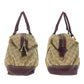 GUCCI Handbag 189892 GG canvas Beige Brown Gold Metal