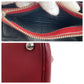 PRADA Tote Bag leather Red Silver Metal Safiano Triangle With logo