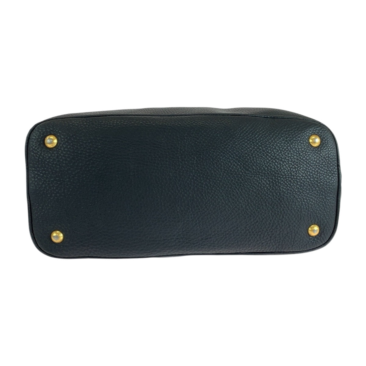 PRADA Shoulder Bag leather Black GoldMetal Vitterodino logo