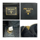 PRADA Shoulder Bag leather Black GoldMetal Vitterodino logo