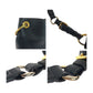 PRADA Shoulder Bag leather Black GoldMetal Vitterodino logo