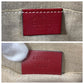 GUCCI Shoulder Bag 449413 leather Red Gold Metal Shoulder Bag pochette Micro Guccisima Women Used Authentic