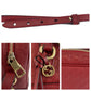 GUCCI Shoulder Bag 449413 leather Red Gold Metal Shoulder Bag pochette Micro Guccisima Women Used Authentic
