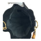 GUCCI Shoulder Bag 001 3638 Suede Black Brown Gold Metal Bamboo