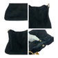 GUCCI Shoulder Bag 001 3638 Suede Black Brown Gold Metal Bamboo