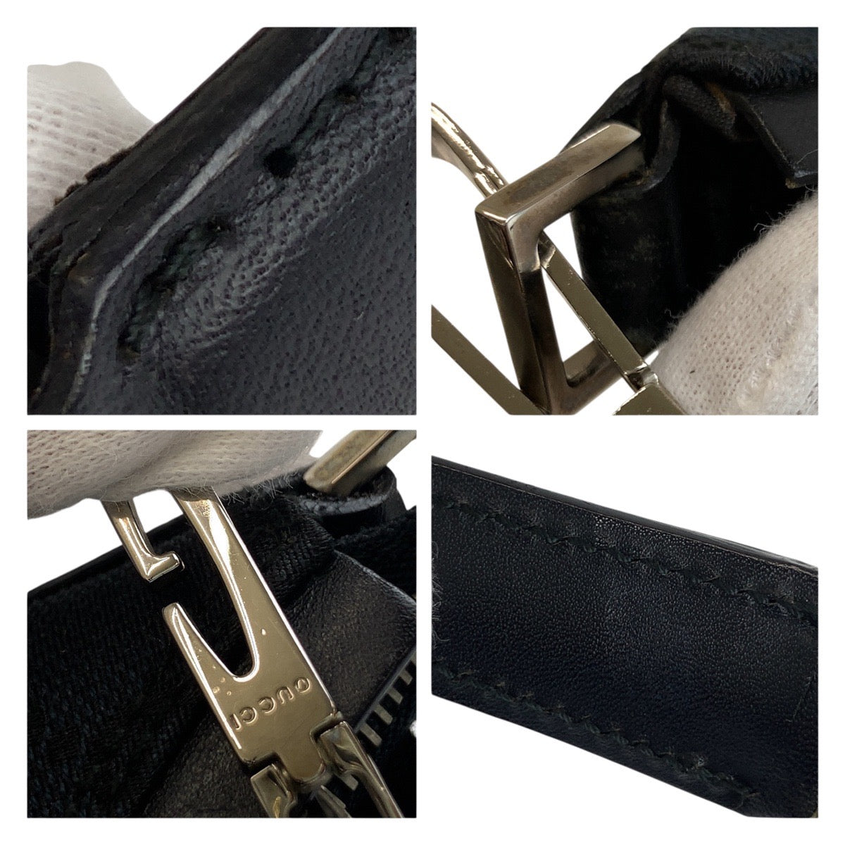 GUCCI Shoulder Bag 000 0602 GG canvas black