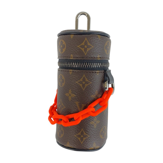 LOUIS VUITTON Pouch M00966 PVC Brown Orange SilverMetal Monogram Barrel