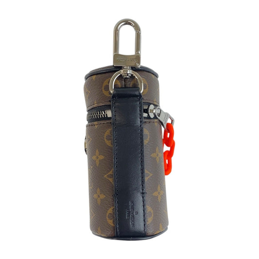 LOUIS VUITTON Pouch M00966 PVC Brown Orange SilverMetal Monogram Barrel