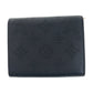 LOUIS VUITTON Bifold Wallet M67498 leather Black SilverMetal Monogram Mahina Portefeuille Iris XS