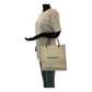 BALENCIAGA Tote Bag 491660・9060 leather White Black SilverMetal logo