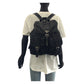 PRADA Backpack Nylon Black SilverMetal Test leather