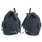 PRADA Backpack Nylon Black SilverMetal Test leather