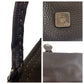 FENDI Shoulder Bag N49-22-13533 leather Brown Silver Metal Celeria