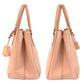 PRADA Handbag leather Pink Gold Metal Handbag Tote Bag Shoulder Bag 2way Safiano Galleria TriangleWith logo Women Used Authentic