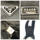PRADA Business bag Nylon Black SilverMetal Testo Saffiano
