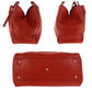 GUCCI Tote Bag 282309 leather Red Orange Gold Metal Soho