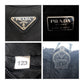 PRADA Tote Bag Nylon Black SilverMetal Test Triangle With logo
