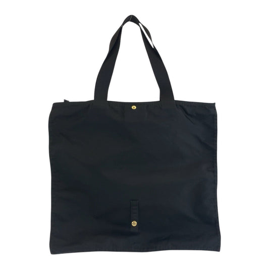 PRADA Tote Bag Nylon Black GoldMetal Test Triangle With logo