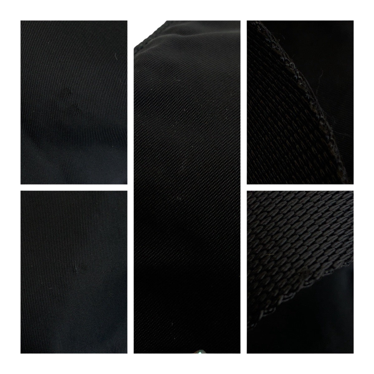 PRADA Tote Bag Nylon Black GoldMetal Test Triangle With logo