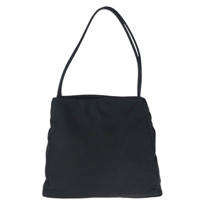 PRADA Tote Bag Nylon Black SilverMetal Test Triangle With logo
