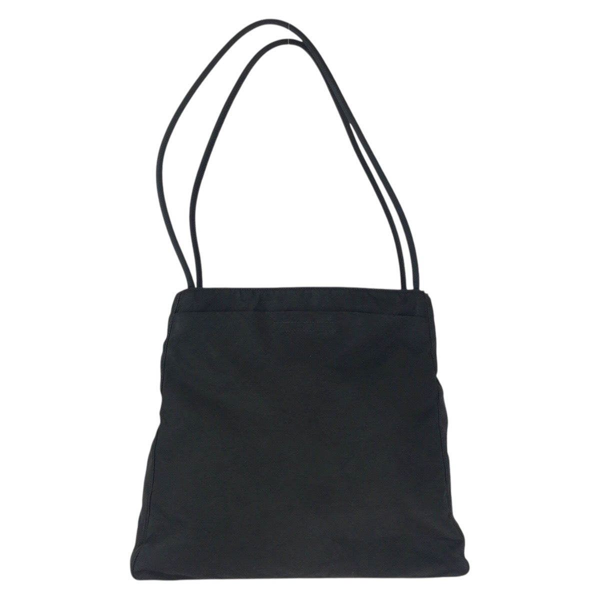 PRADA Tote Bag Nylon Black SilverMetal Test Triangle With logo