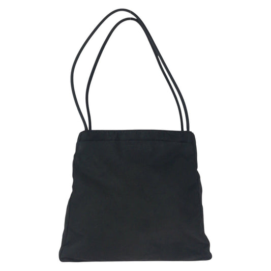 PRADA Tote Bag Nylon Black SilverMetal Test Triangle With logo