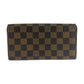 LOUIS VUITTON Damier Ebene Sarah Long Wallet