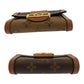LOUIS VUITTON Tri-fold wallet M68725 PVC Brown Gold Metal Monogram reverse Portefeuille Daufine