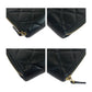 CHANEL Long Wallet Purse Caviar skin Black GoldMetal Matrasse COCO Mark
