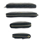 CHANEL Long Wallet Purse Caviar skin Black GoldMetal Matrasse COCO Mark
