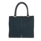 GUCCI Tote Bag 002 1065 GG canvas Black SilverMetal Jackie