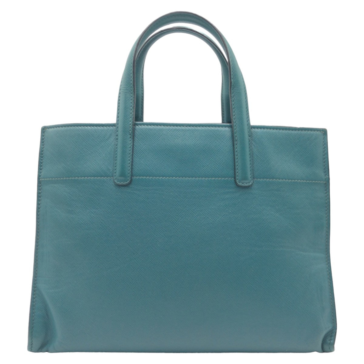 PRADA Tote Bag BN2606 leather Green GoldMetal Safiano